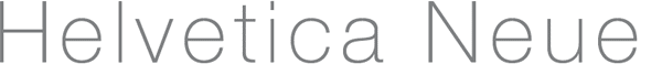 Helvetica Neue