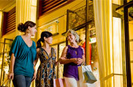 Marble walkways lead you to modern boutiques and fine jewelry stores.